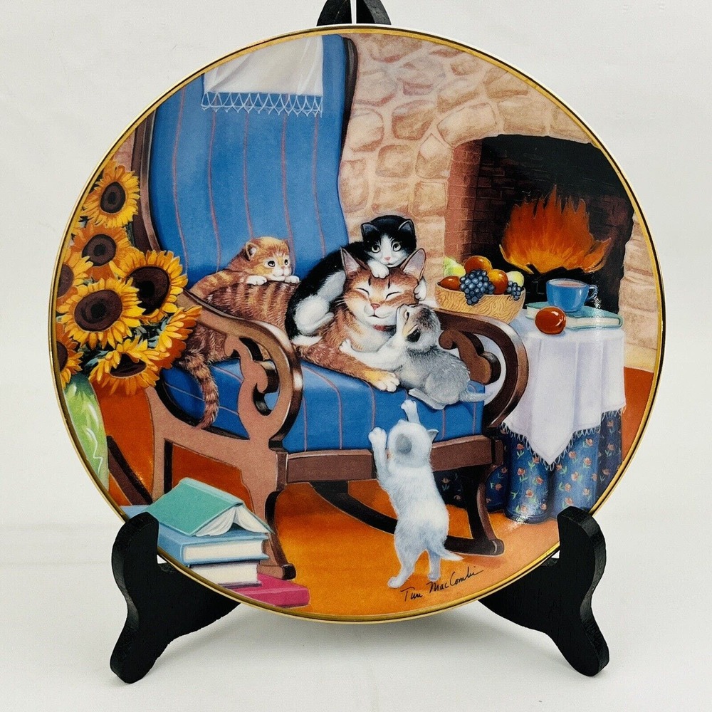 Time To Play Countryside Cats Collector Plate Franklin Mint Turi MacCombie